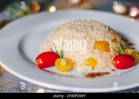 Catering-Tisch Set Service im Restaurant vor der Party Stockfoto