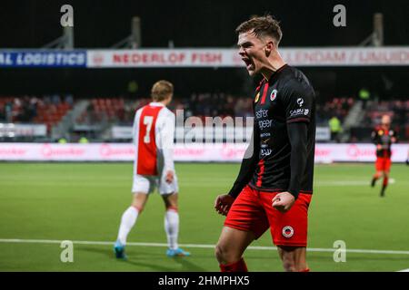 Rotterdam, Niederlande. 11th. Februar 2022. ROTTERDAM, NIEDERLANDE - 11. FEBRUAR: Während des Keuken Kampioen Divisie-Spiels zwischen Excelsior Rotterdam und Jong Ajax im Van Donge & De Roo Stadion am 11. Februar 2022 in Rotterdam, Niederlande (Foto von Herman Dingler/Orange Picics) Credit: Orange Pics BV/Alamy Live News Stockfoto