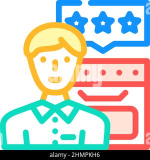 pat testing tragbares Gerät testet Farbsymbole Vektorgrafik Stock Vektor