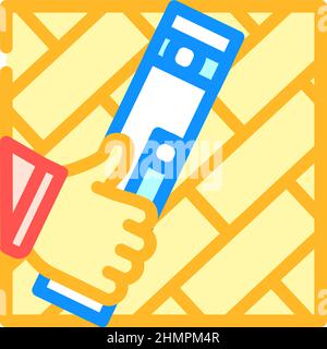 Abbildung des Symbols für die Reparatur von Laminatböden Stock Vektor