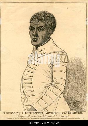 TOUSSAINT LOUVERTURE (1743-1803) Haitianischer General und Revolutionär Stockfoto