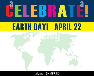 Feiern Sie Den Erdtag Stockfoto