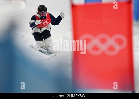 NUR VERKÄUFE MIT URSPRUNG IN DEN USA Jaelin Kauf (USA), 6. FEBRUAR 2022 - Freestyle Skiing : Women's Moguls Finale während des Beijing 2022 Ol Stockfoto