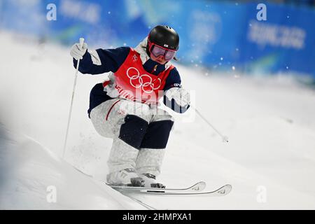 NUR VERKÄUFE MIT URSPRUNG IN DEN USA Jaelin Kauf (USA), 6. FEBRUAR 2022 - Freestyle Skiing : Women's Moguls Finale während des Beijing 2022 Ol Stockfoto