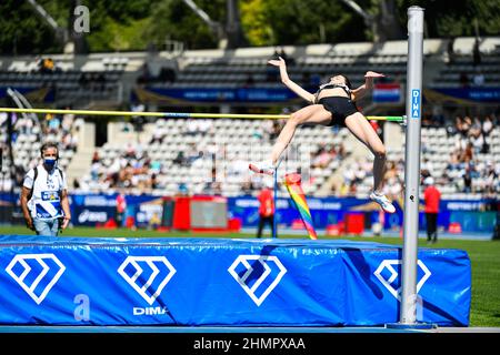 Mariya (Maria) Lasitskene (Frauen-Hochsprung) aus Russland tritt während der IAAF Wanda Diamond League, Meeting de Paris Athletics Veranstaltung am 28. August, Stockfoto