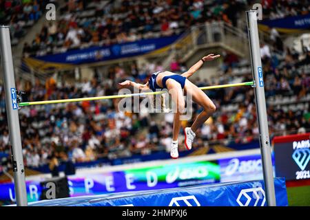 Yuliya (Yuliia) Levchenko (Frauen-Hochsprung) aus der Ukraine tritt während der IAAF Wanda Diamond League, Meeting de Paris Athletics Veranstaltung am 28. August, Stockfoto