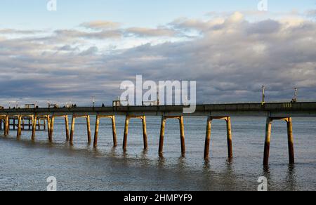 Deal Pier im frühen Abendlicht Stockfoto