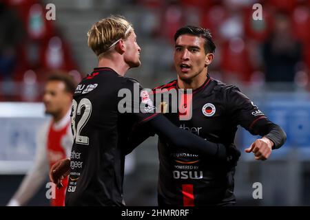 Rotterdam, Niederlande. 11th. Februar 2022. ROTTERDAM, NIEDERLANDE - 11. FEBRUAR: Während des Keuken Kampioen Divisie-Spiels zwischen Excelsior Rotterdam und Jong Ajax im Van Donge & De Roo Stadion am 11. Februar 2022 in Rotterdam, Niederlande (Foto von Herman Dingler/Orange Picics) Credit: Orange Pics BV/Alamy Live News Stockfoto