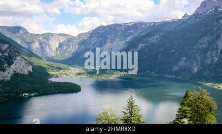 Szenen in der Nähe der schönen Stadt Hallstatt, Österreich Stockfoto