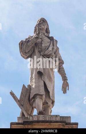 Bartolome Esteban Murillo, spanischer Barockmaler. Palast von San Telmo, Sevilla, Spanien. Nach einer Skulptur von Antonio Susillo Stockfoto