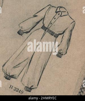 Weltkrieg ii, Werbung, historisch, Grafik-Design, Illustration, Ephemra, 1940s Modemagazin, Bekleidung, Publikation, 1940s, 1943 Zeitschrift, 20th Jahrhundert, Archiv, Kunstwerk, Design, Grafik, Kulturerbe, Geschichte, l ayout, Nostalgie, Kleidung, Damen, Dame, Zeitschrift, Stil, Stil Zeitschrift, Werbung, Anzeigen, Werbung, Werbung, Werbung, Mantel, Mäntel, weiblich, weiblich, Kleidung, Veröffentlicht, Typografie, Küche, Krieg, war Food, Monochrom, Druck, gedruckt, europa, europäisch, stricken, Dressmaking, Muster. ADDITIONAL-RIGHTS-CLEARANCE-INFO-NOT-AVAILABLE Stockfoto