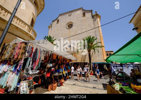 Mercado Comarcal, Santanyi, Mallorca, Balearen, Spanien, Europa Stockfoto