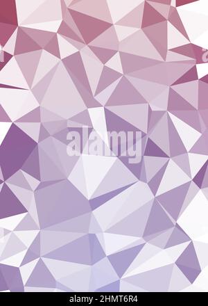 Abstrakte Low Polygon Farbe Generative Art Hintergrunddarstellung Stock Vektor