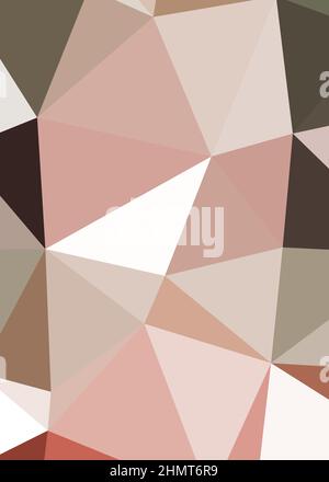 Abstrakte Low Polygon Farbe Generative Art Hintergrunddarstellung Stock Vektor