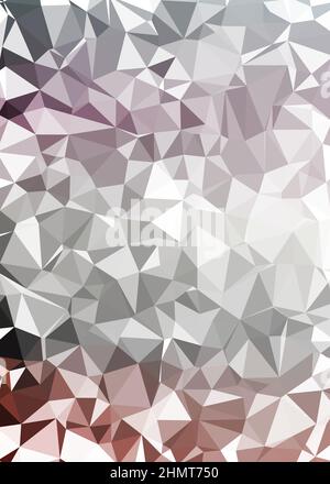 Abstrakte Low Polygon Farbe Generative Art Hintergrunddarstellung Stock Vektor