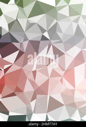 Abstrakte Low Polygon Farbe Generative Art Hintergrunddarstellung Stock Vektor