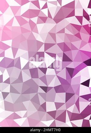 Abstrakte Low Polygon Farbe Generative Art Hintergrunddarstellung Stock Vektor