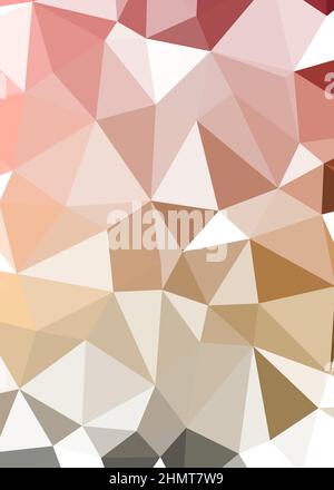 Abstrakte Low Polygon Farbe Generative Art Hintergrunddarstellung Stock Vektor