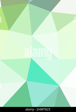 Abstrakte Low Polygon Farbe Generative Art Hintergrunddarstellung Stock Vektor