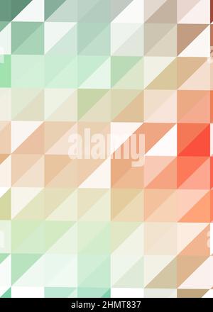 Abstrakte Low Polygon Farbe Generative Art Hintergrunddarstellung Stock Vektor