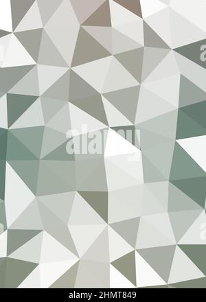 Abstrakte Low Polygon Farbe Generative Art Hintergrunddarstellung Stock Vektor