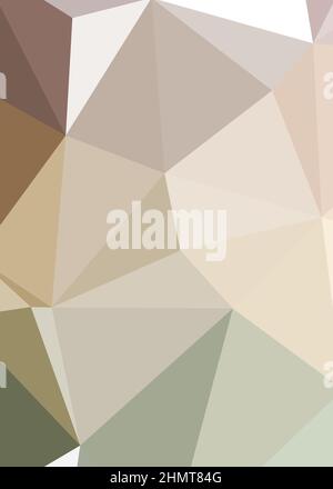 Abstrakte Low Polygon Farbe Generative Art Hintergrunddarstellung Stock Vektor