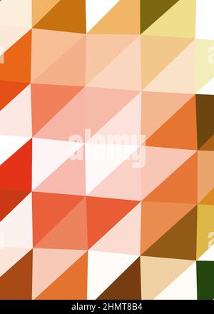Abstrakte Low Polygon Farbe Generative Art Hintergrunddarstellung Stock Vektor