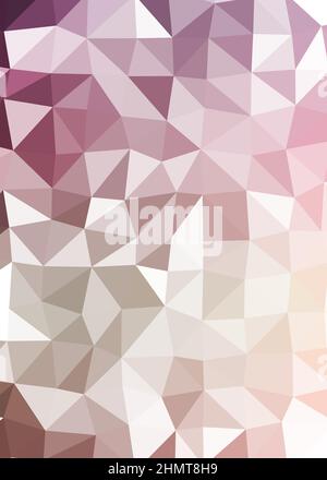Abstrakte Low Polygon Farbe Generative Art Hintergrunddarstellung Stock Vektor