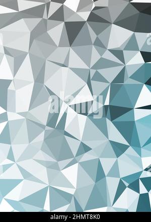 Abstrakte Low Polygon Farbe Generative Art Hintergrunddarstellung Stock Vektor