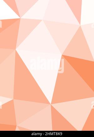 Abstrakte Low Polygon Farbe Generative Art Hintergrunddarstellung Stock Vektor
