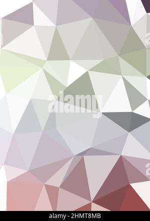 Abstrakte Low Polygon Farbe Generative Art Hintergrunddarstellung Stock Vektor