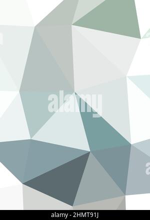 Abstrakte Low Polygon Farbe Generative Art Hintergrunddarstellung Stock Vektor