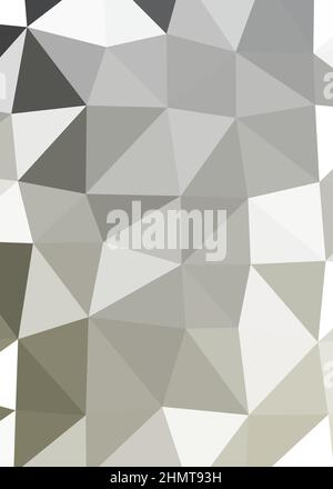 Abstrakte Low Polygon Farbe Generative Art Hintergrunddarstellung Stock Vektor