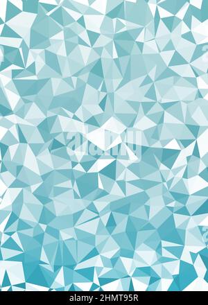 Abstrakte Low Polygon Farbe Generative Art Hintergrunddarstellung Stock Vektor