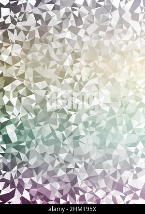 Abstrakte Low Polygon Farbe Generative Art Hintergrunddarstellung Stock Vektor