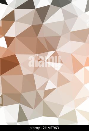 Abstrakte Low Polygon Farbe Generative Art Hintergrunddarstellung Stock Vektor