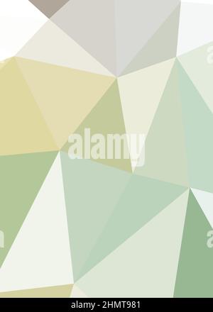 Abstrakte Low Polygon Farbe Generative Art Hintergrunddarstellung Stock Vektor