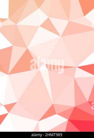 Abstrakte Low Polygon Farbe Generative Art Hintergrunddarstellung Stock Vektor