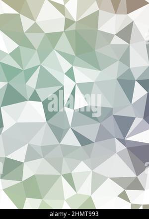 Abstrakte Low Polygon Farbe Generative Art Hintergrunddarstellung Stock Vektor