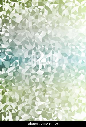 Abstrakte Low Polygon Farbe Generative Art Hintergrunddarstellung Stock Vektor
