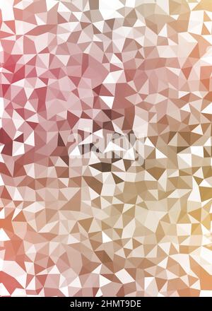 Abstrakte Low Polygon Farbe Generative Art Hintergrunddarstellung Stock Vektor
