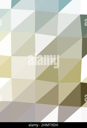 Abstrakte Low Polygon Farbe Generative Art Hintergrunddarstellung Stock Vektor