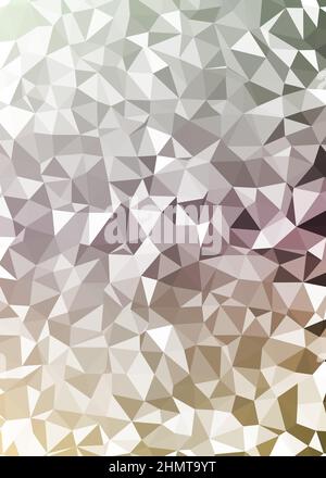 Abstrakte Low Polygon Farbe Generative Art Hintergrunddarstellung Stock Vektor