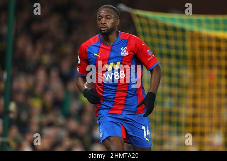 Jean-Philippe Mateta von Crystal Palace - Norwich City / Crystal Palace, Premier League, Carrow Road, Norwich, Großbritannien - 9th. Februar 2022 nur zur redaktionellen Verwendung - es gelten die Einschränkungen von DataCo Stockfoto