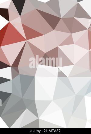 Abstrakte Low Polygon Farbe Generative Art Hintergrunddarstellung Stock Vektor