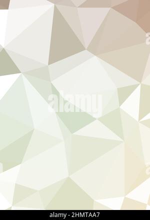 Abstrakte Low Polygon Farbe Generative Art Hintergrunddarstellung Stock Vektor