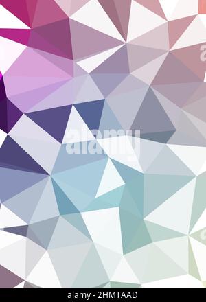 Abstrakte Low Polygon Farbe Generative Art Hintergrunddarstellung Stock Vektor