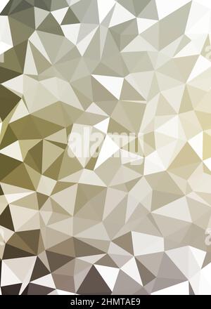 Abstrakte Low Polygon Farbe Generative Art Hintergrunddarstellung Stock Vektor