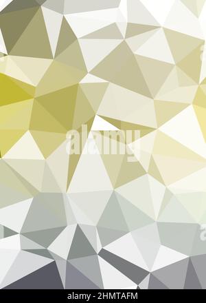 Abstrakte Low Polygon Farbe Generative Art Hintergrunddarstellung Stock Vektor