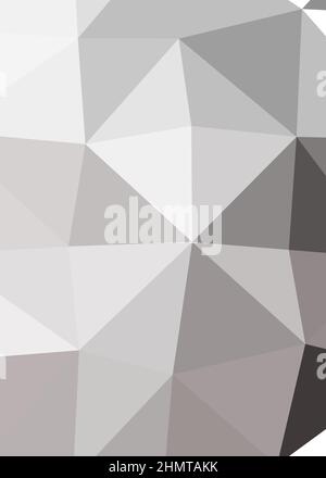 Abstrakte Low Polygon Farbe Generative Art Hintergrunddarstellung Stock Vektor